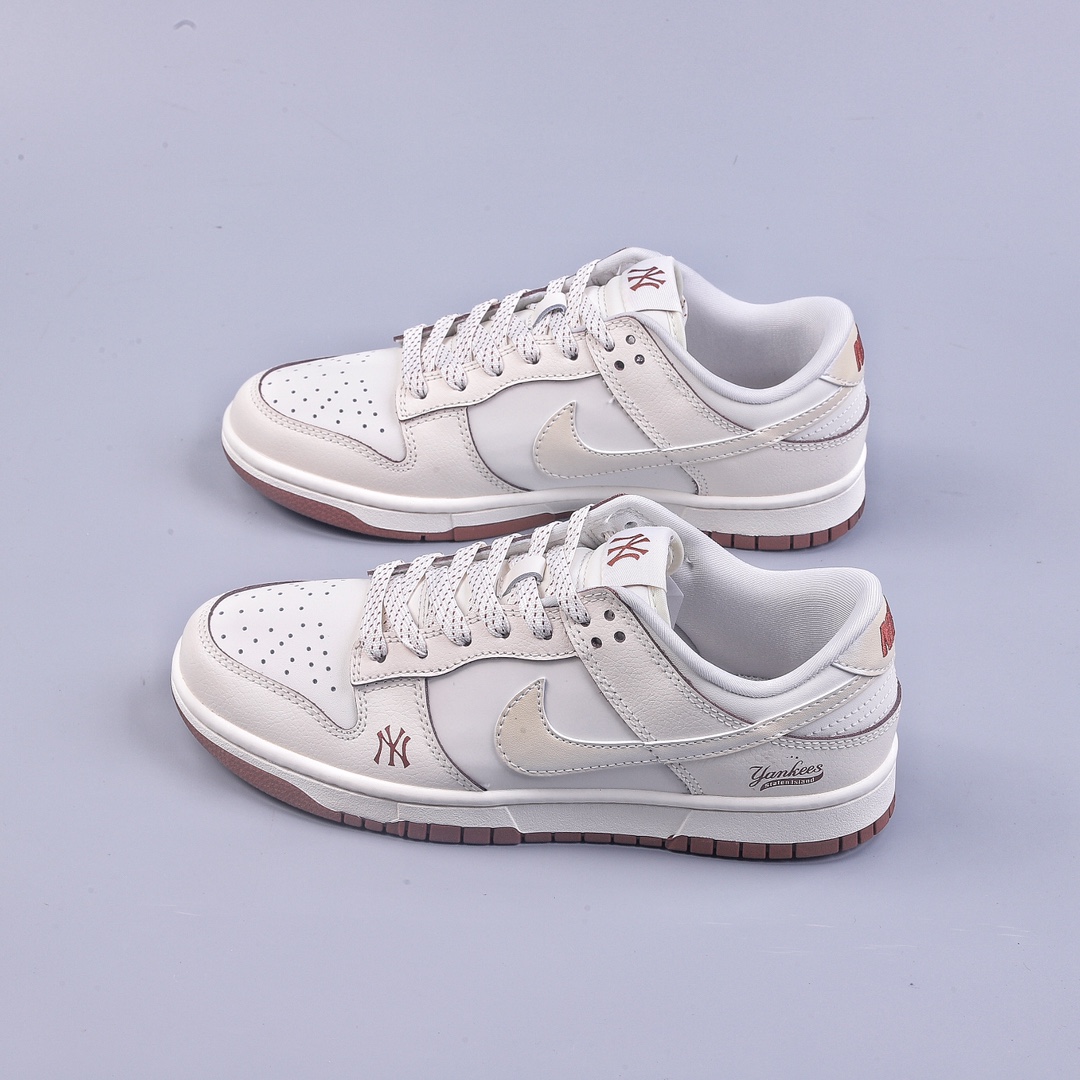 Nike SB Dunk Low MLB joint white wine red anniversary high-end customization FC1688-107