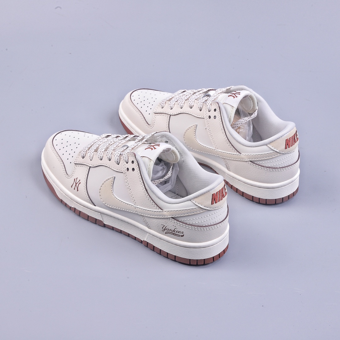 Nike SB Dunk Low MLB joint white wine red anniversary high-end customization FC1688-107