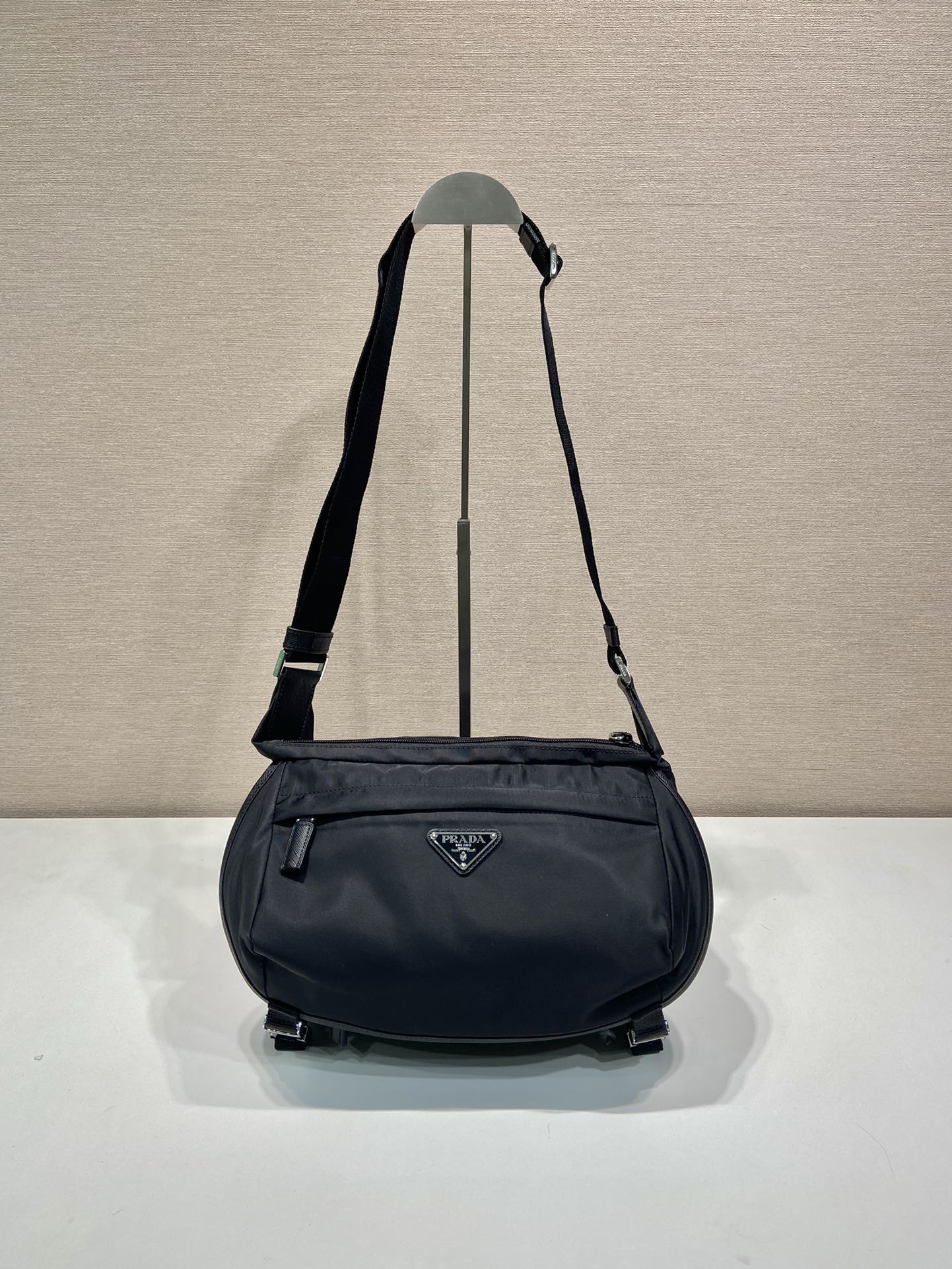 Prada Crossbody & Shoulder Bags Messenger Bags Nylon Saffiano Leather