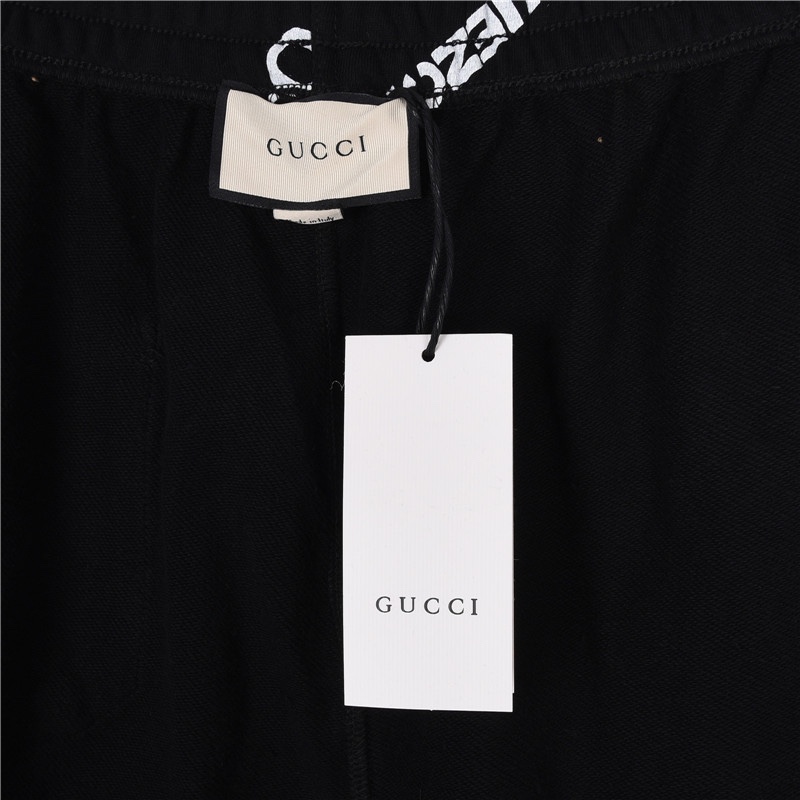 BalenciagaX Gucci 联名 logo弹幕满印短裤