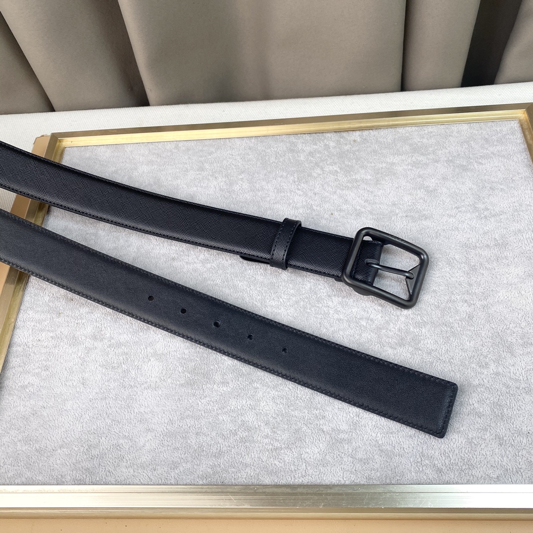 普拉D头层牛皮宽3.5CM官网同步纯