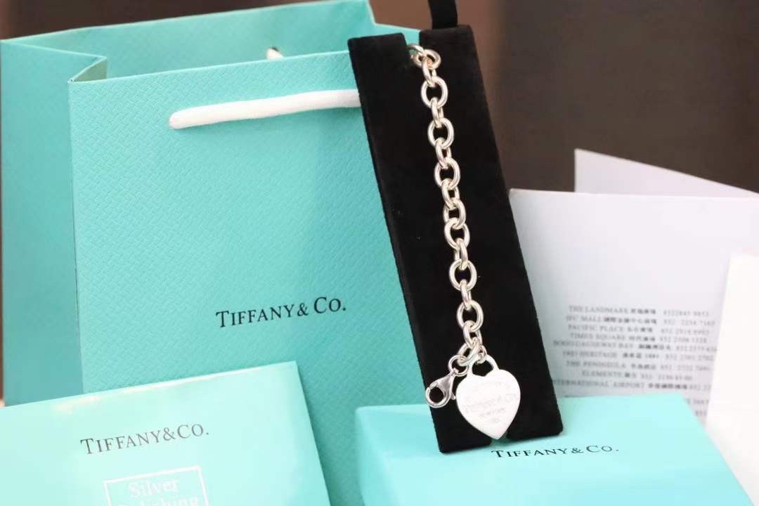 Tiffany & Co. Tiffany&Co.蒂芙尼心牌龙虾扣手链项链