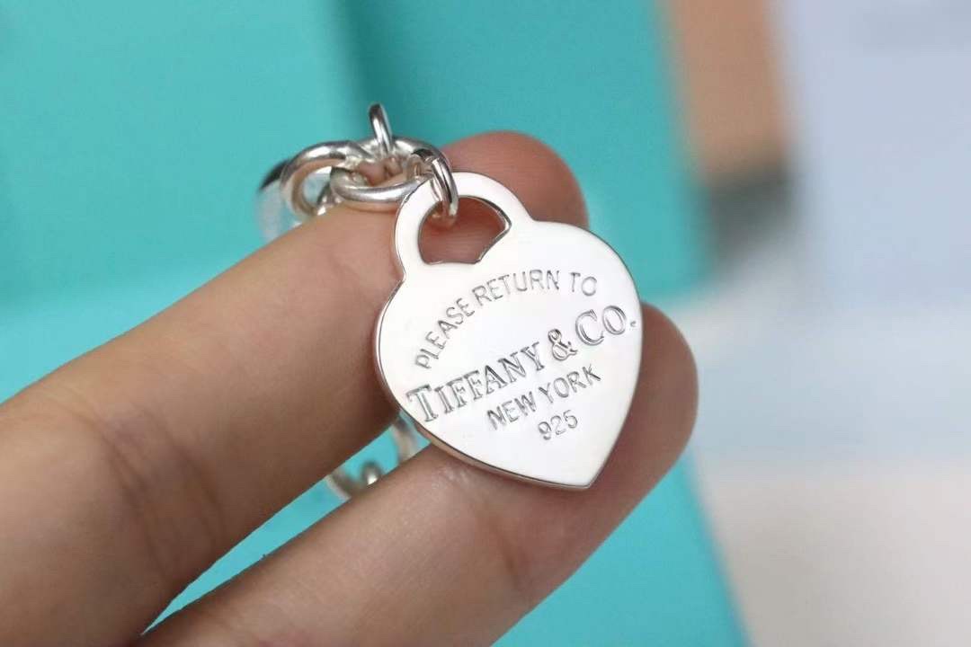 Tiffany & Co. Tiffany&Co.蒂芙尼心牌针扣手链项链