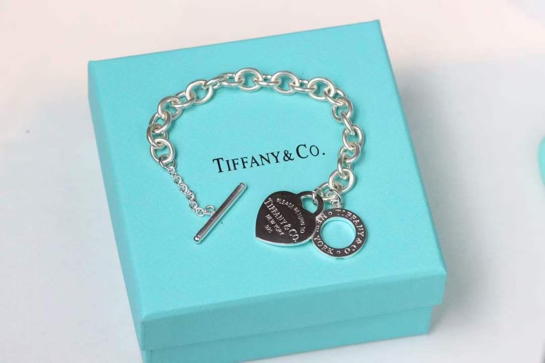 Tiffany & Co. Tiffany&Co.蒂芙尼心牌针扣手链项链