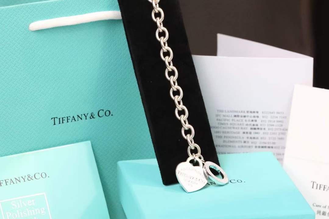 Tiffany & Co. Tiffany&Co.蒂芙尼心牌针扣手链项链