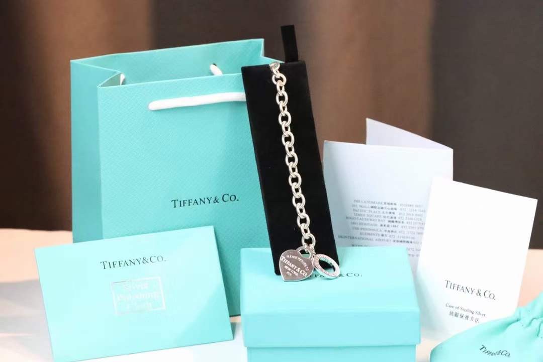 Tiffany & Co. Tiffany&Co.蒂芙尼心牌针扣手链项链