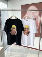 Fendi Clothing T-Shirt Unisex Cotton Spring/Summer Collection Short Sleeve