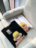Fendi Clothing T-Shirt Unisex Cotton Spring/Summer Collection Short Sleeve