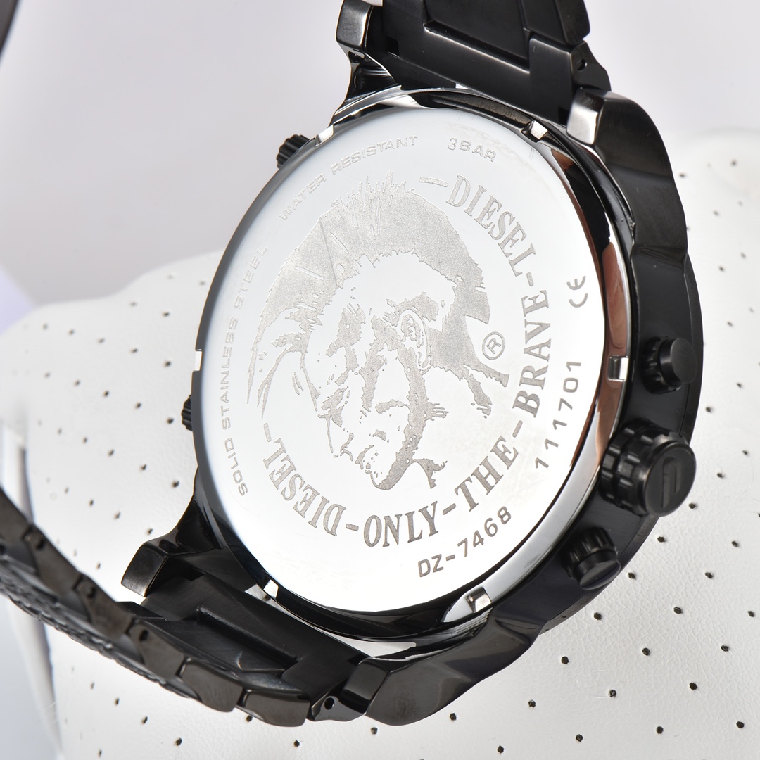 “DIESEL DZ7468 Watch: Capricorn Quartz Core, Zirconium Steel, Reinforced Glass” - 图片 8