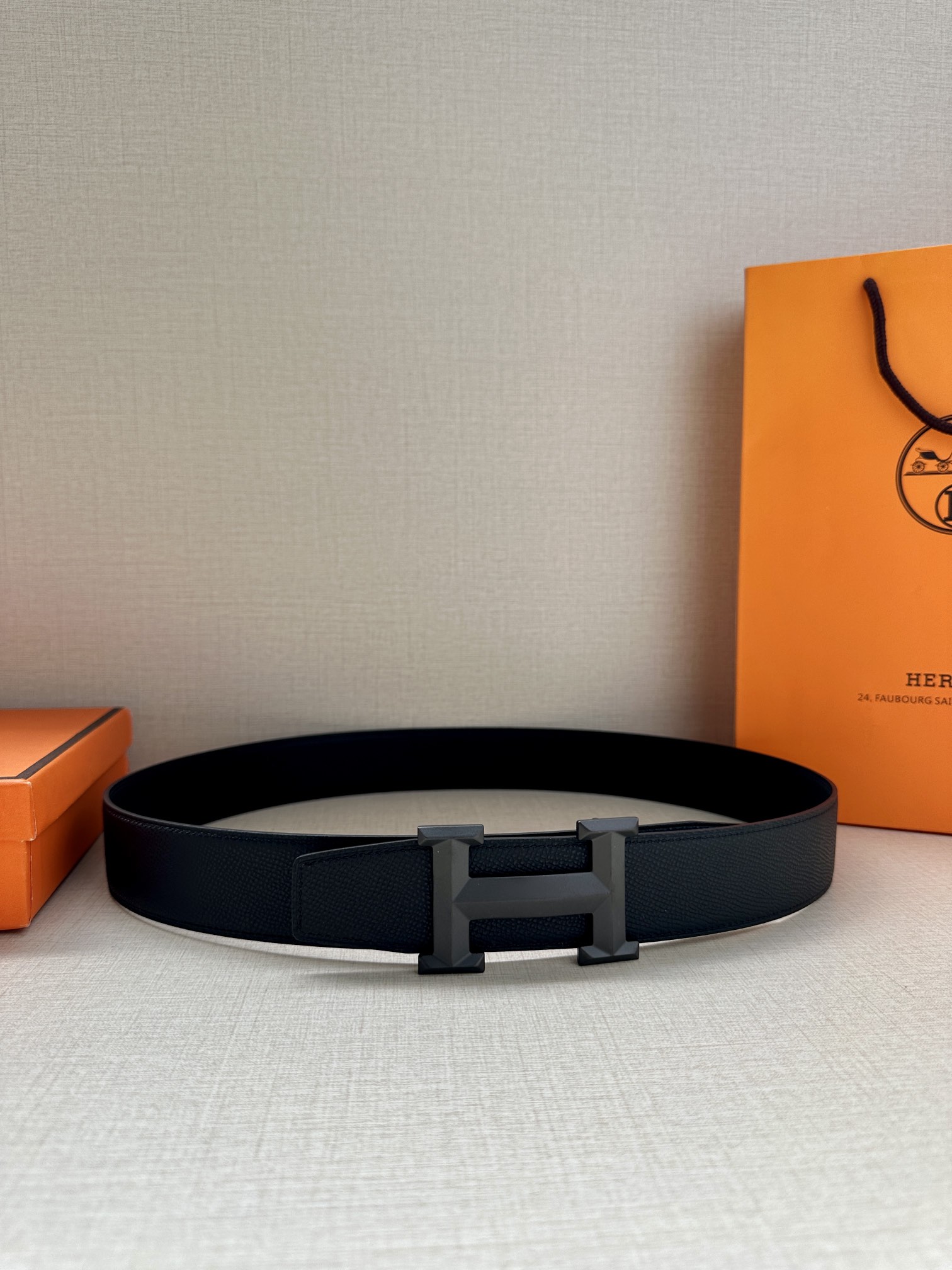 Hermes.爱马仕男款3.8cm精
