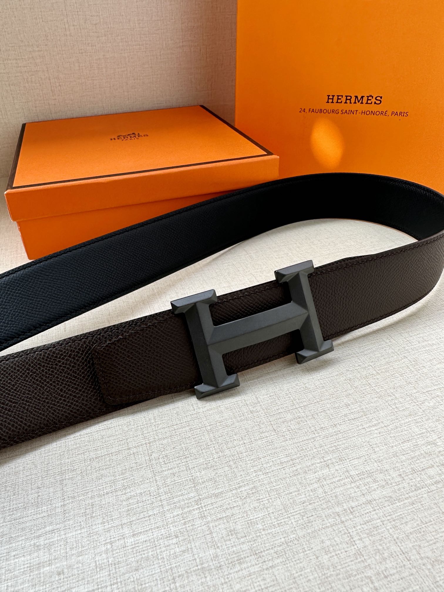 Hermes.爱马仕男款3.8cm精