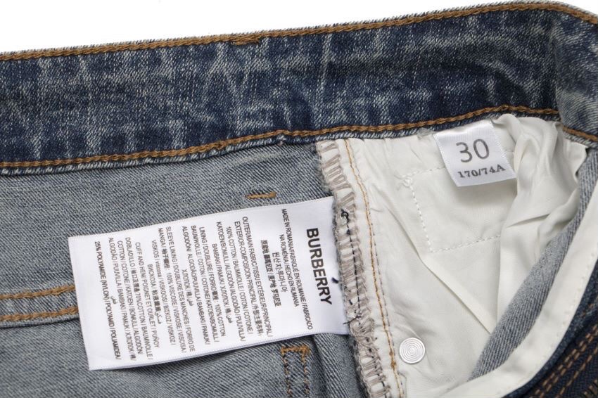 BURBERRY reclining jeans SIZE: 28 30 32 34 36 Color: Blue - 图片 5