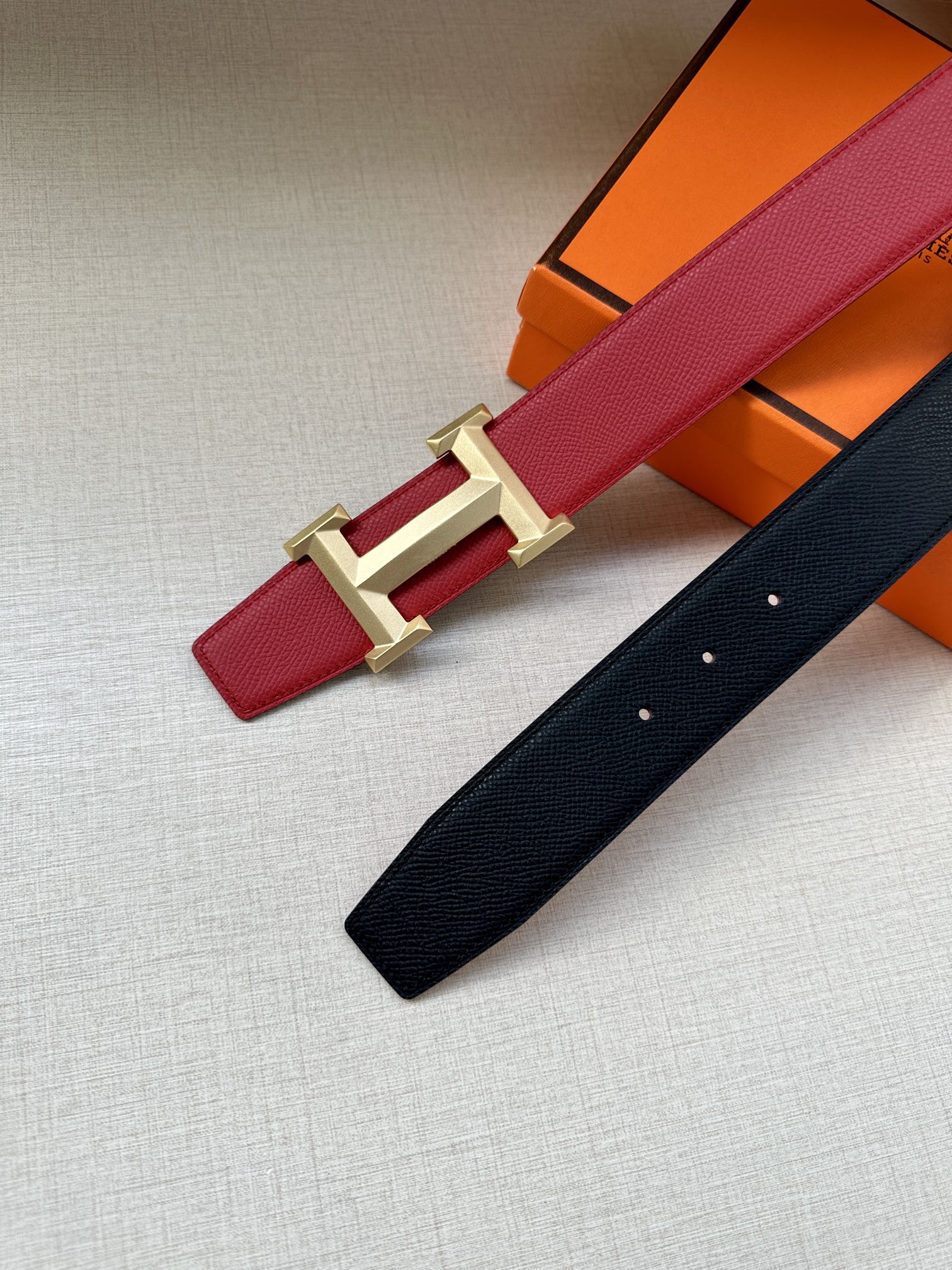 Hermes.爱马仕男款3.8cm精