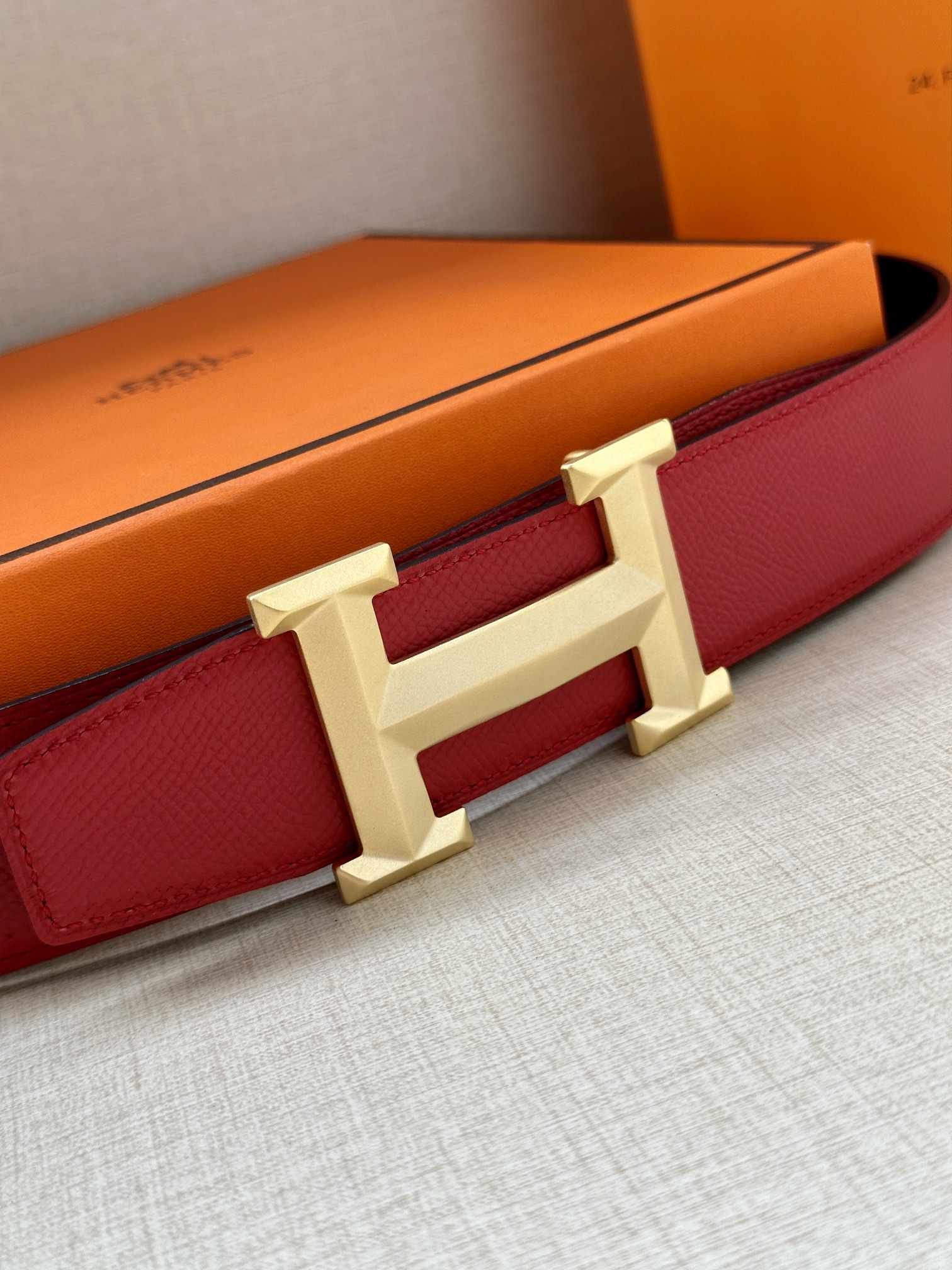 Hermes.爱马仕男款3.8cm精