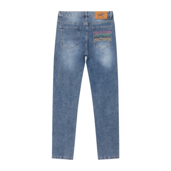Arc’teryx Overlapping Letters Leisure Jeans: Quality Foreign Trade Factory Products (Sizes 28-36) - 图片 2