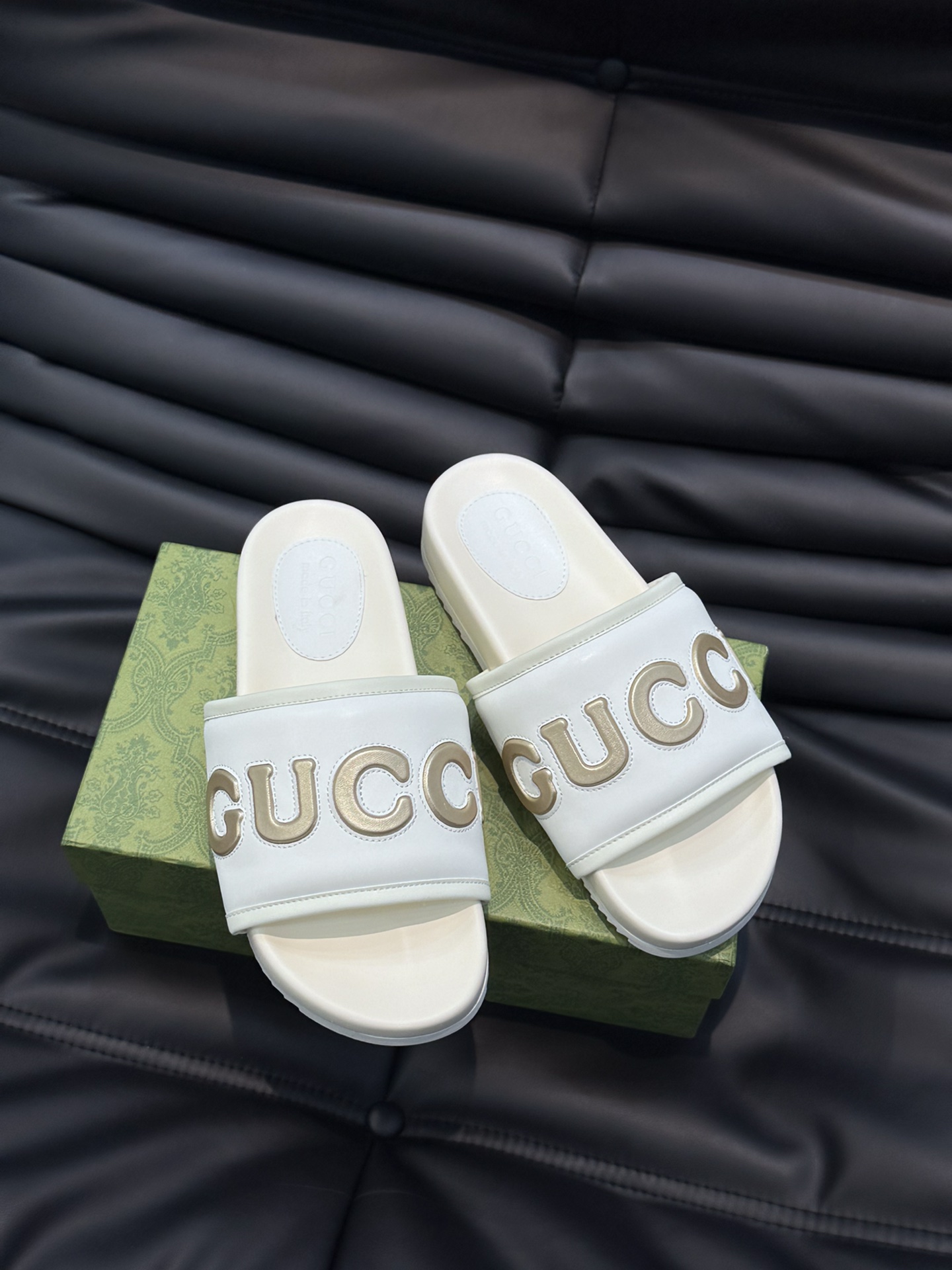 Gucci Cheap
 Shoes Sandals Slippers Unisex Cowhide TPU Spring/Summer Collection Fashion