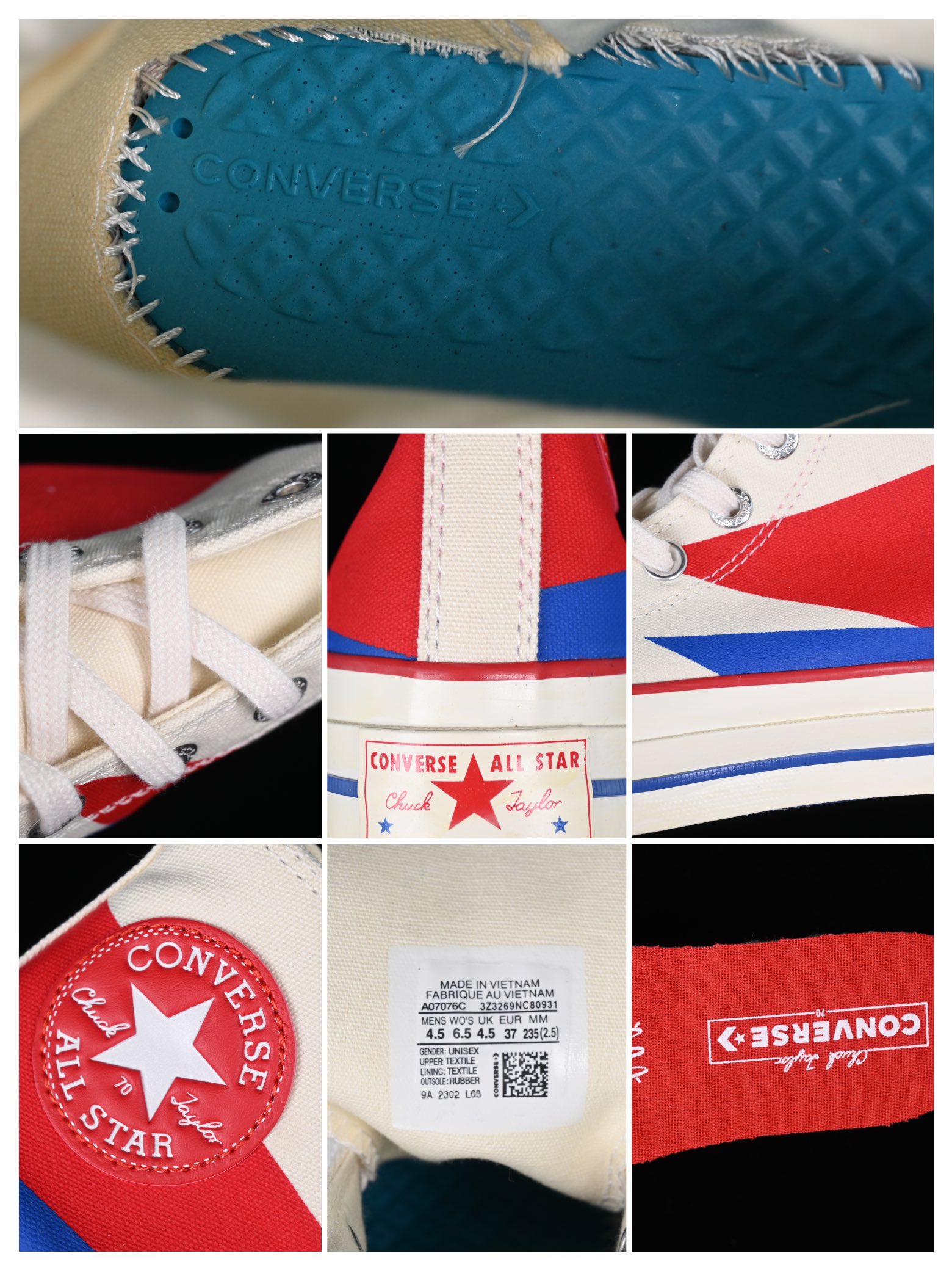 💰150纯原
Converse 1970s 全新撞色系列 高帮休闲板鞋 A07076C
#米白鞋身搭配撞色元素 附赠宽扁丝绸印花丝绸彩带 复古又温柔
尺码:35 36 36.5 37 37.5 38 39 39.5 40 41 41.5 42 42.5 43 44 M.C3