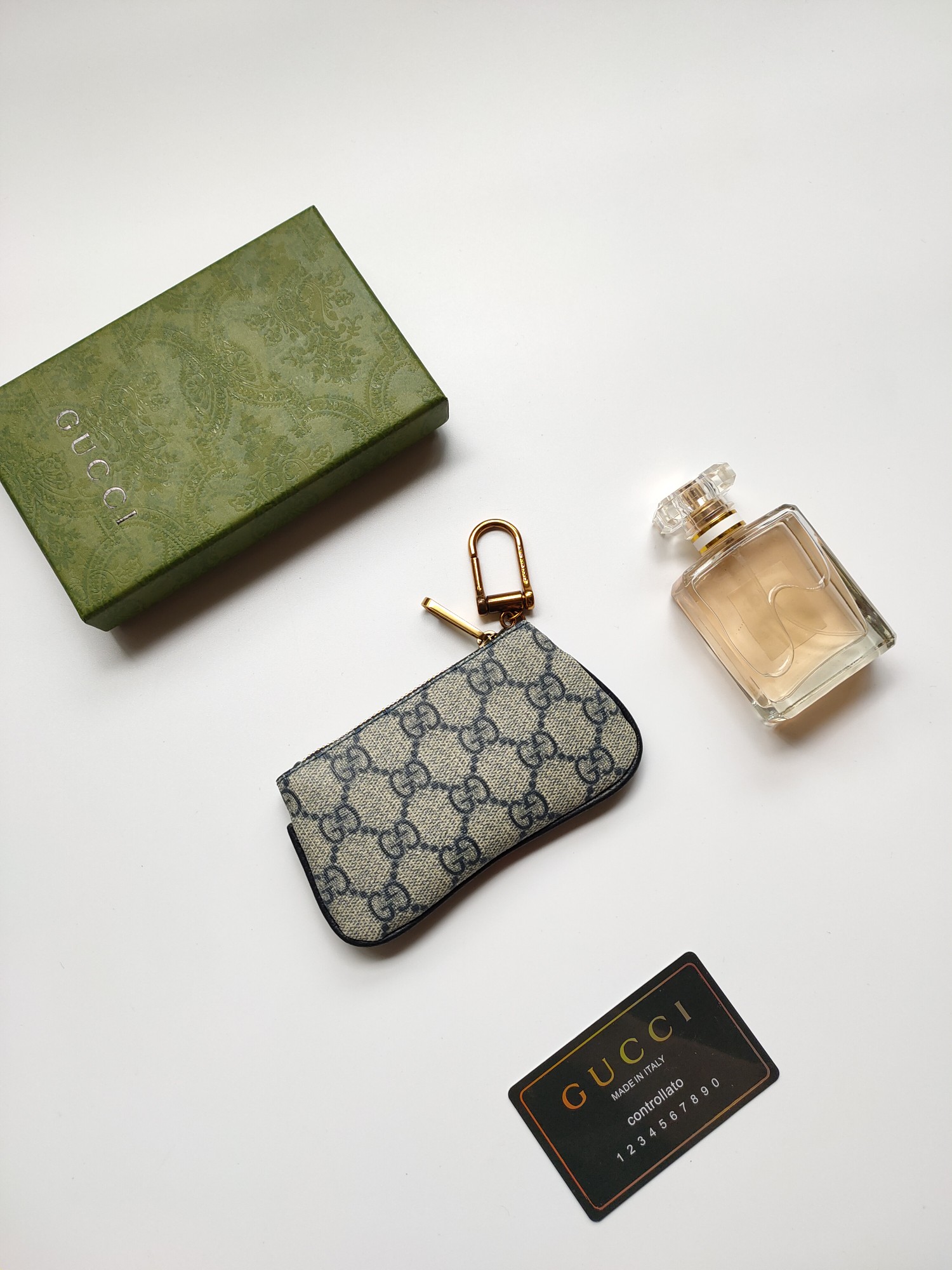 Gucci小財布 - 専用帆布と古銅のダブルG金具