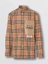 Burberry Clothing Shirts & Blouses Khaki Unisex Cotton Poplin Fabric Spring/Fall Collection Vintage Long Sleeve