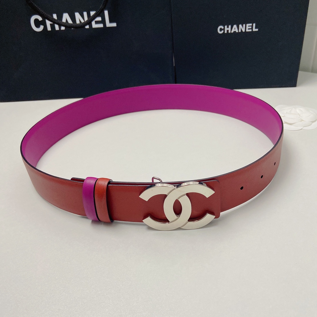 小香4.0Cm双面小牛皮与精品贵金属