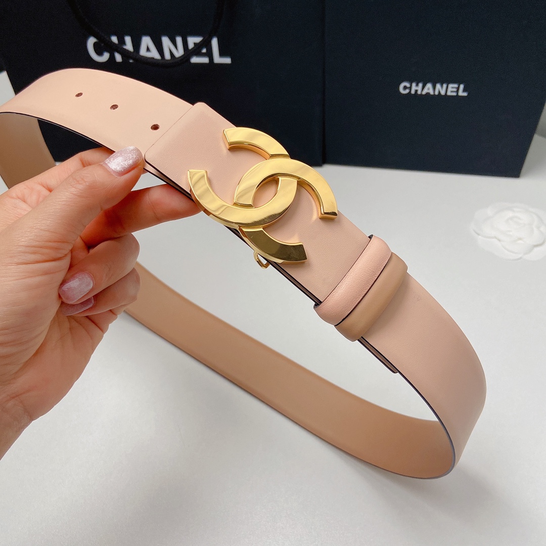 小香4.0Cm双面小牛皮与精品贵金属