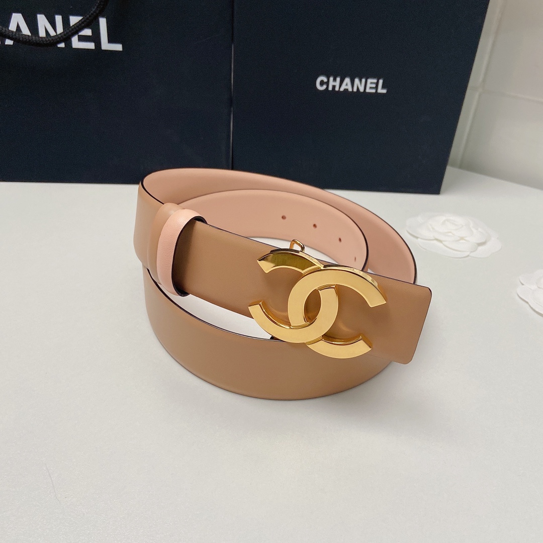 小香4.0Cm双面小牛皮与精品贵金属
