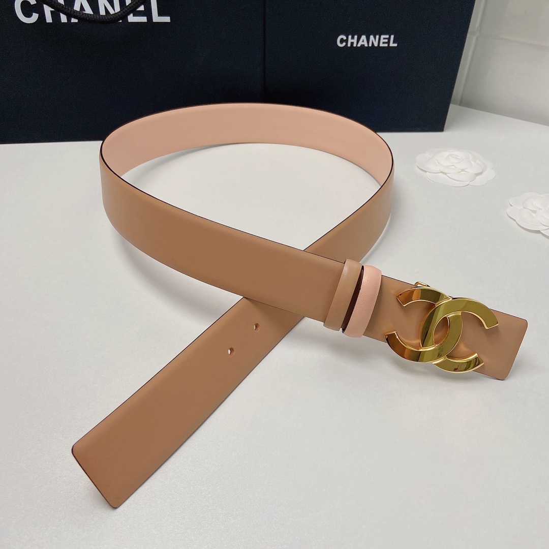 小香4.0Cm双面小牛皮与精品贵金属