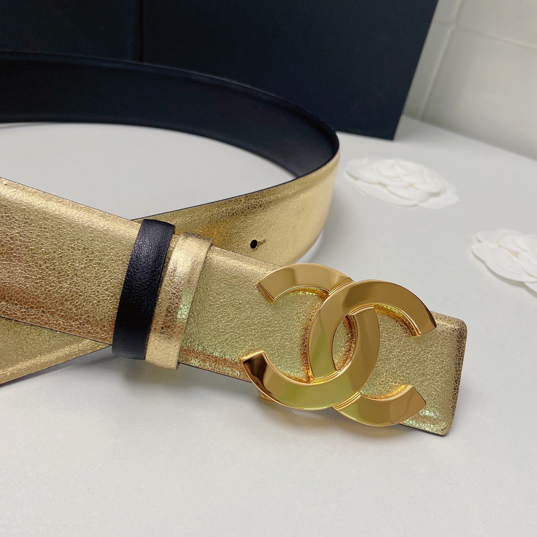 小香4.0Cm双面小牛皮与精品贵金属