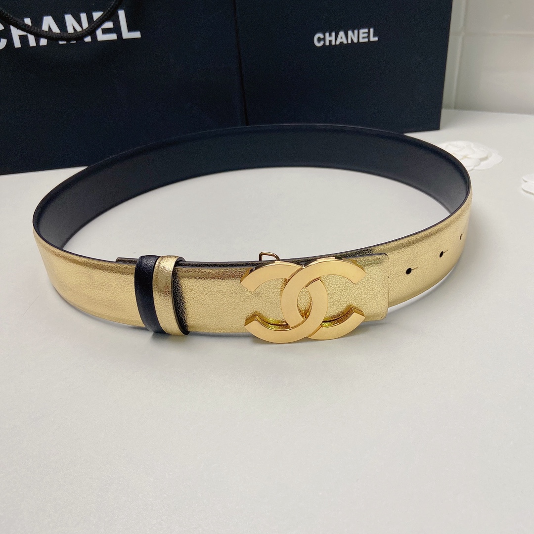 小香4.0Cm双面小牛皮与精品贵金属