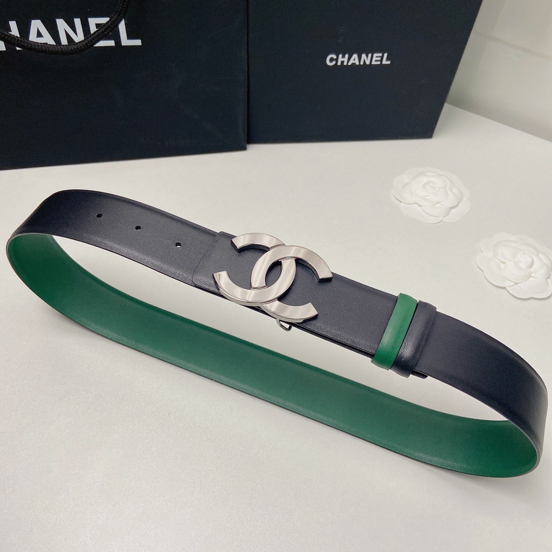 小香4.0Cm双面小牛皮与精品贵金属