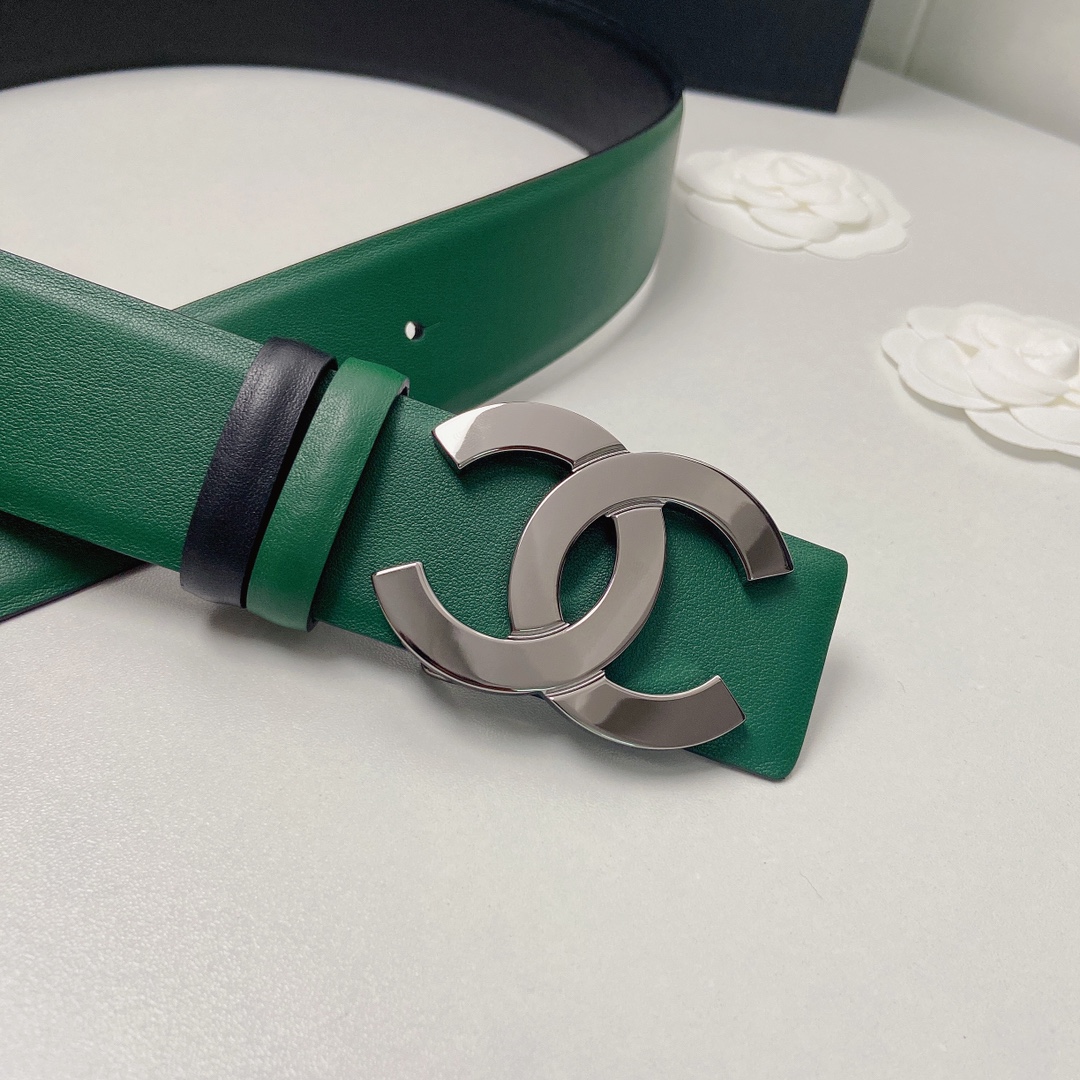 小香4.0Cm双面小牛皮与精品贵金属