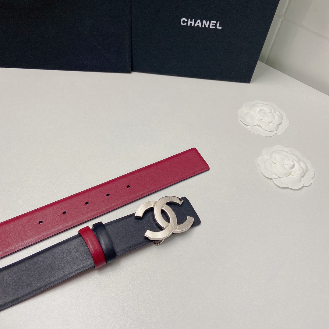 小香4.0Cm双面小牛皮与精品贵金属