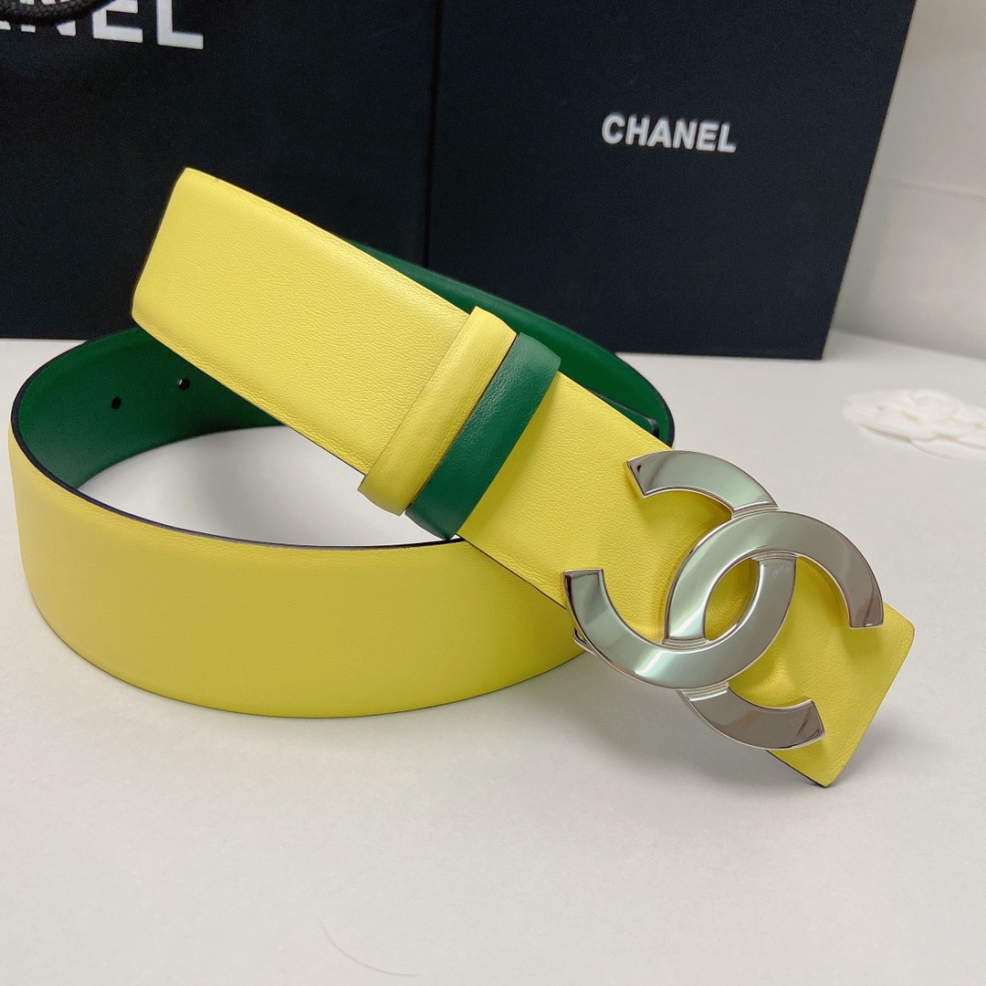 小香4.0Cm双面小牛皮与精品贵金属