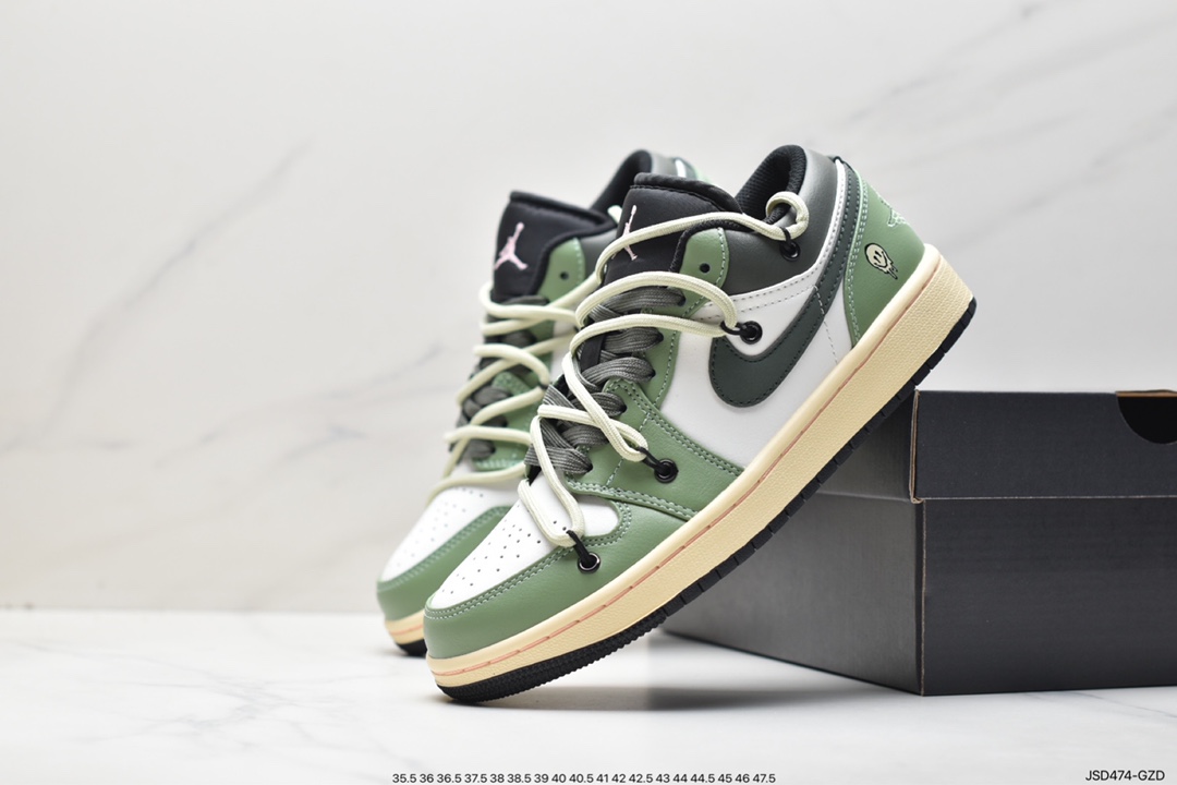 200 Air Jordan 1 Low 绑带白黑蓝 553560-062