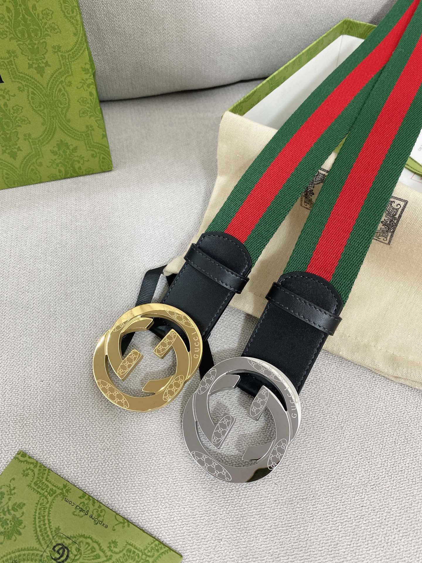 Gucci.古驰全套包装宽度38mm