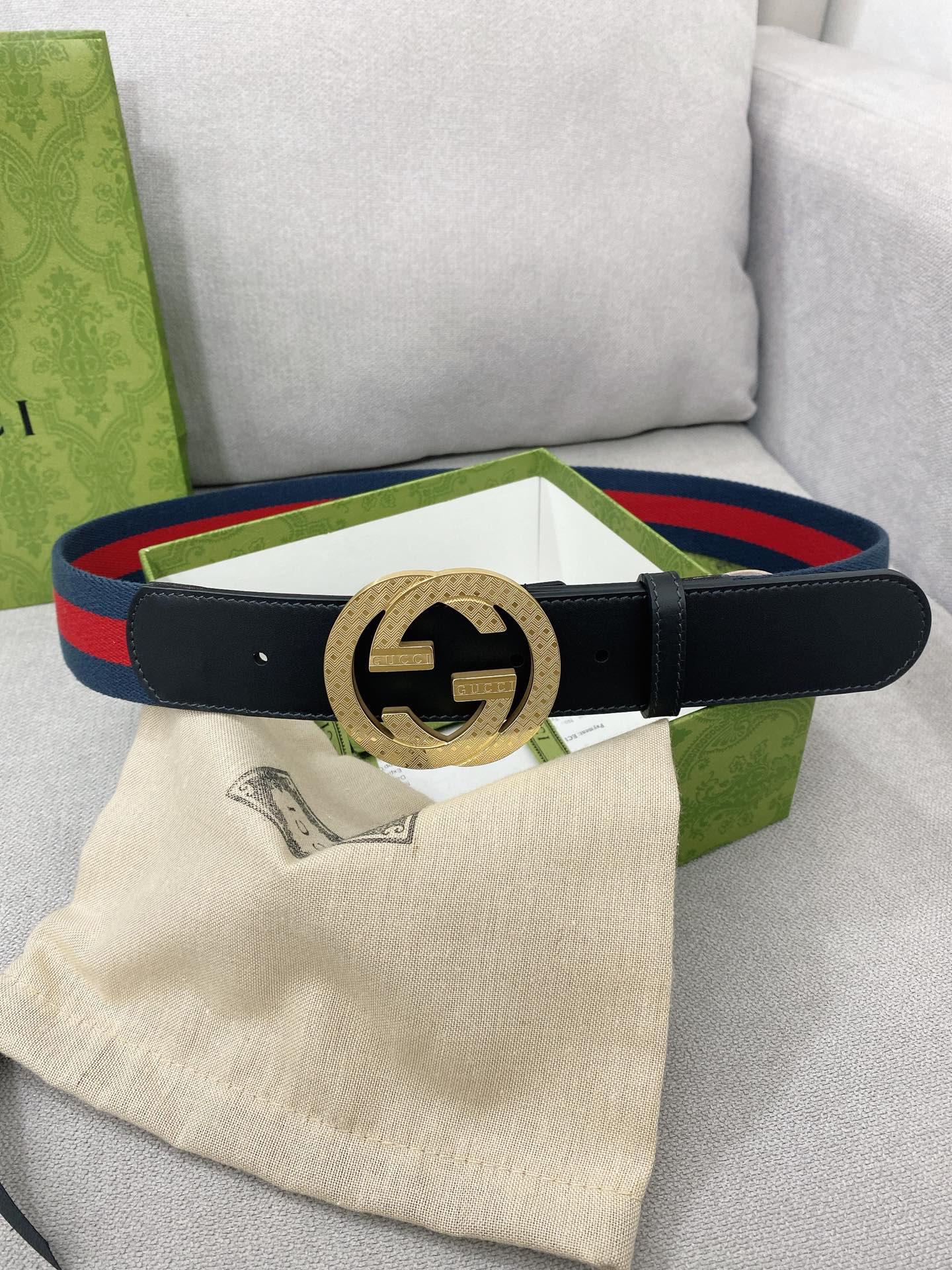 Gucci.古驰全套包装宽度38mm
