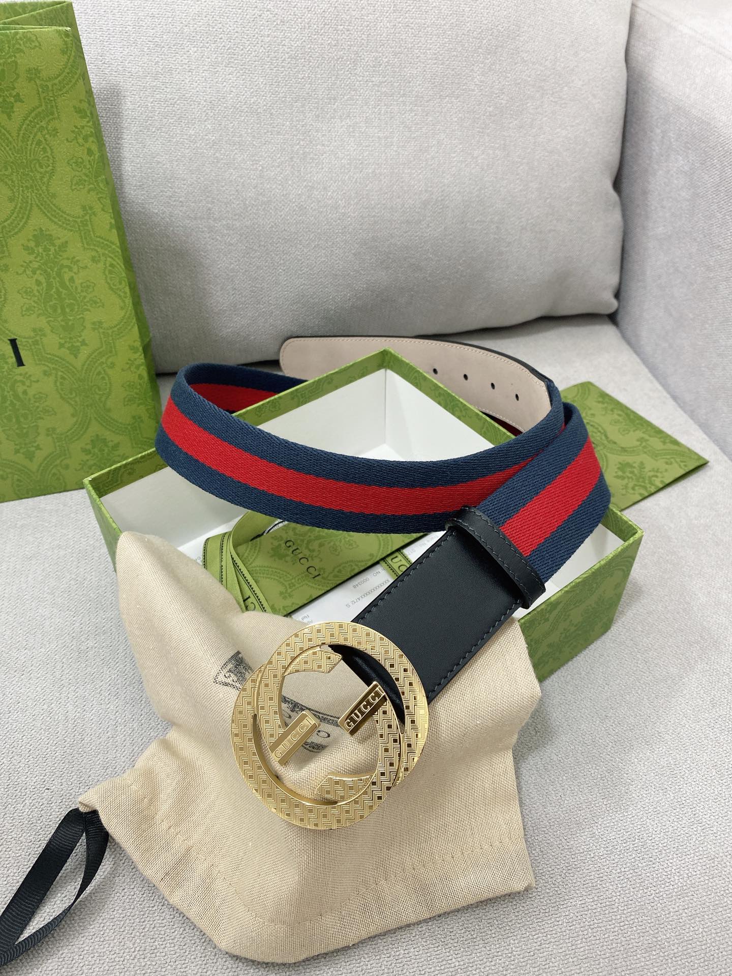 Gucci.古驰全套包装宽度38mm
