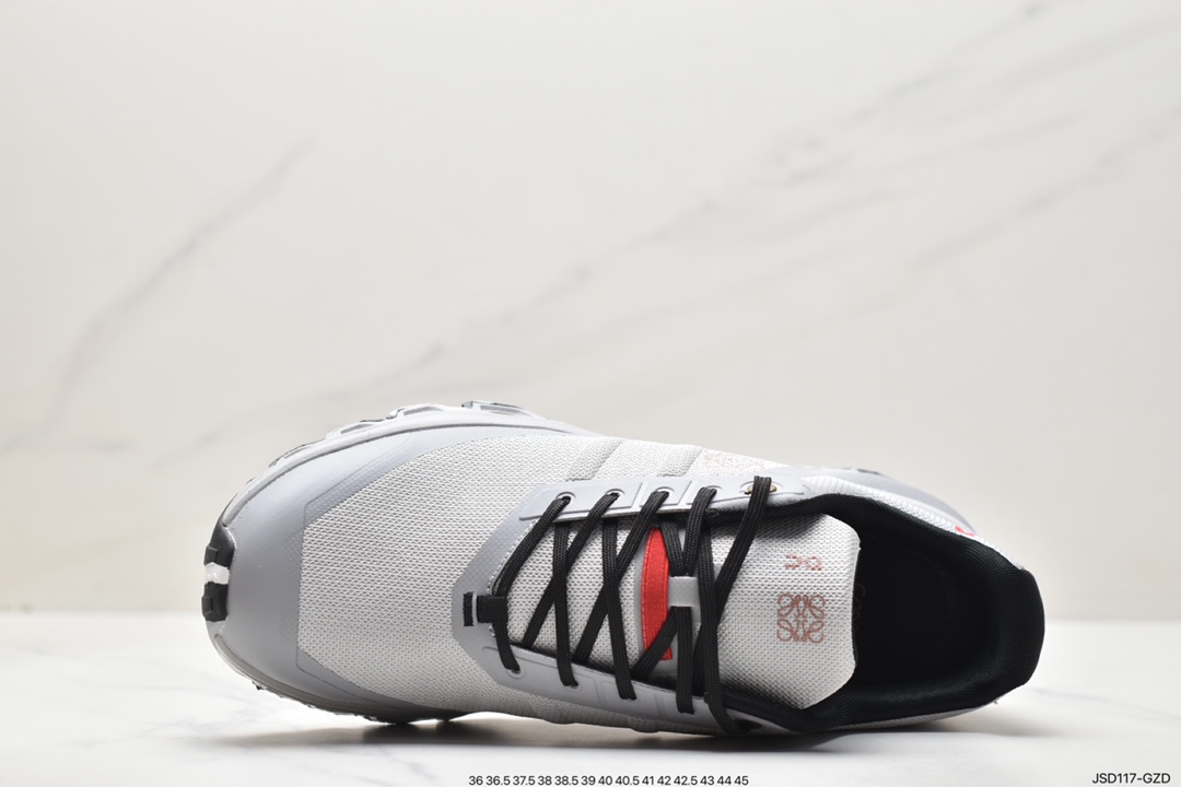 Cloudventure LOEWE Claude X series low-cut lightweight comfortable multi-functional casual sports shoes ”Geometric mesh white and black”