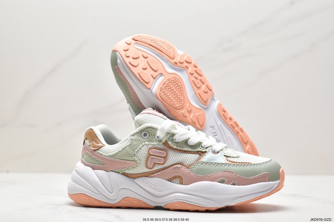 Xiaohongshu recommends the popular FILA couples' dad shoes, men's and women's shoes Mars shoes 2021 new retro versatile sports shoes T12W321101FWM