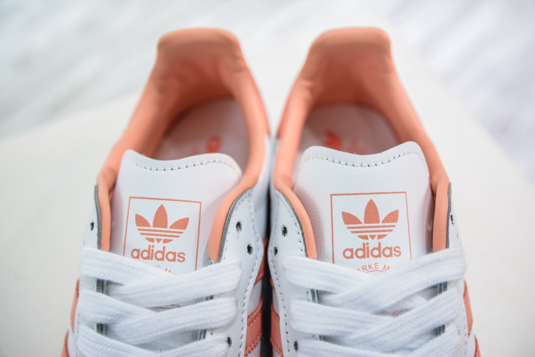 E Wales Bonner x Adidas Originals Samba white and orange color IG5932