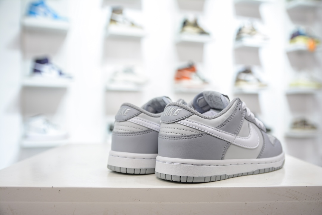 180 Nike Dunk Low （PLS) 童鞋 灰白低帮休闲运动板鞋 DH9756-001