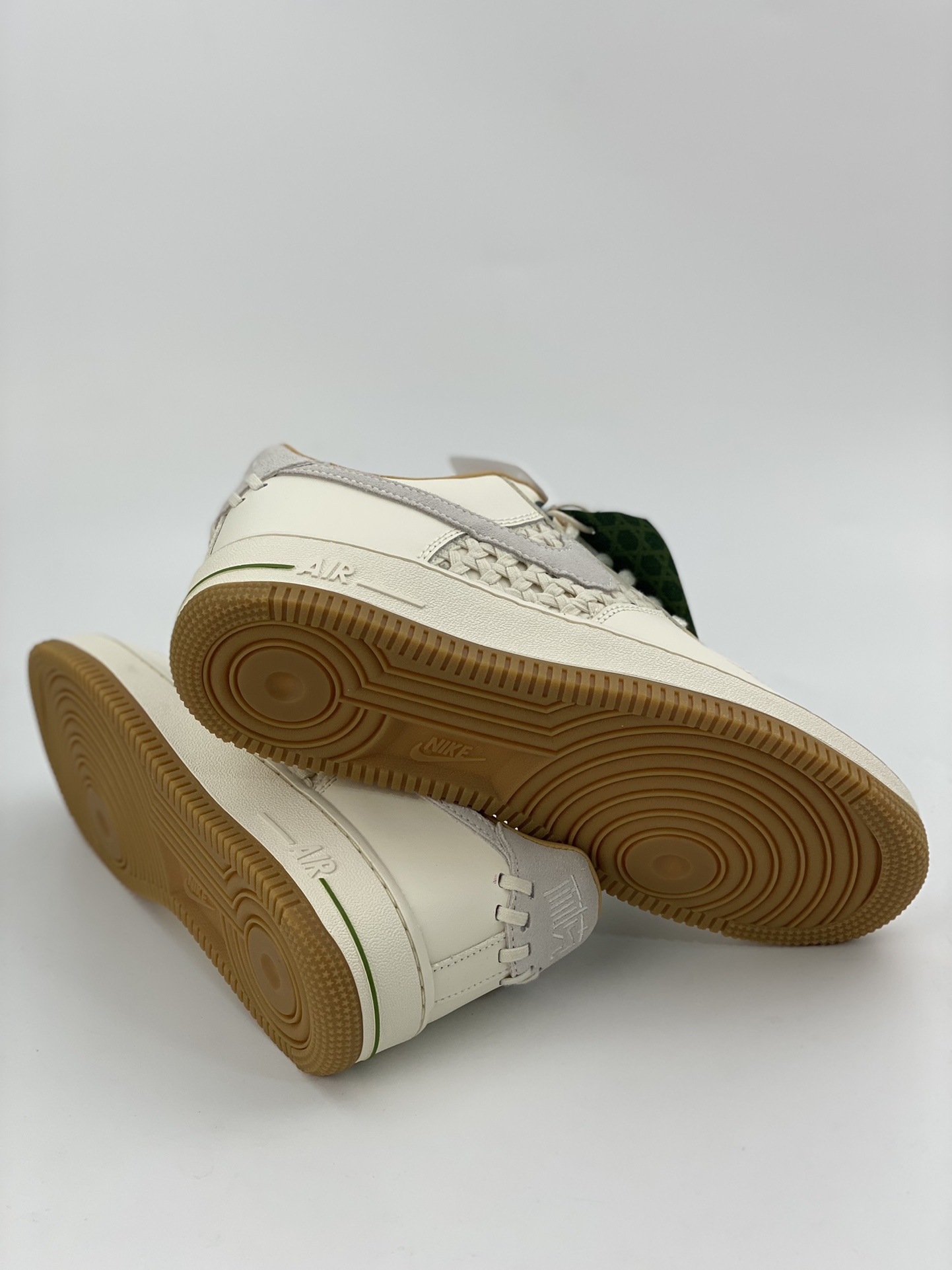 Nike Air Force 1 Low 07 woven bamboo rice white brown FN0369-101