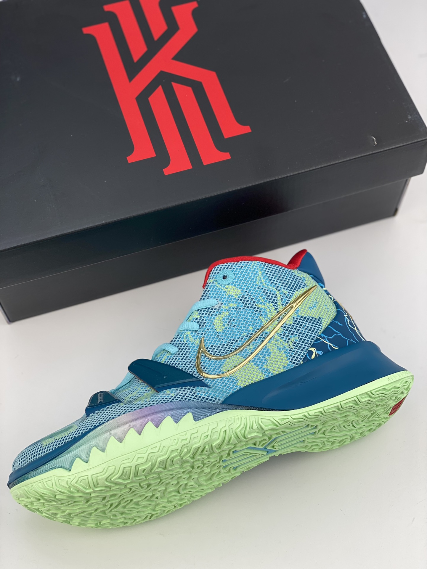 [BOSS Version] Nike Kyrie 7 Pre Heat Ep Irving 7th Generation Lake Green DC0588-400