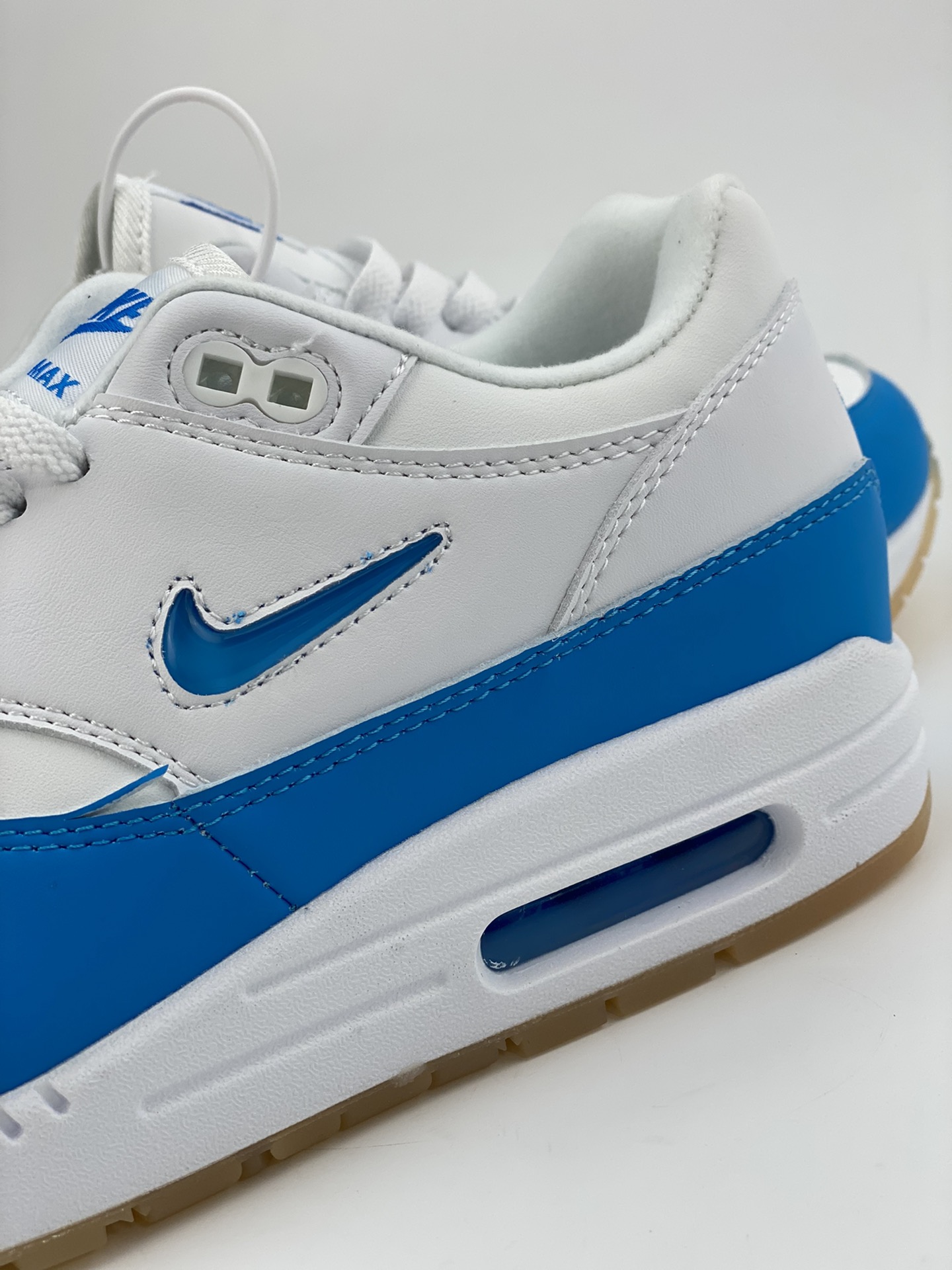 Nike Air Max 1 JW replica white and blue pure original version retro casual running shoes 918354-102