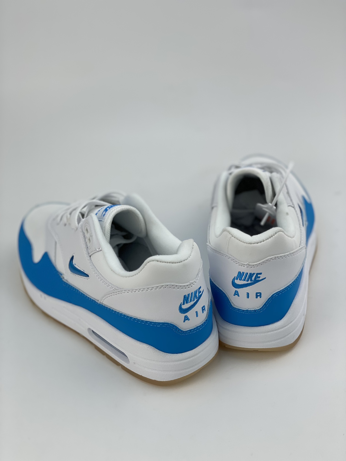 Nike Air Max 1 JW replica white and blue pure original version retro casual running shoes 918354-102