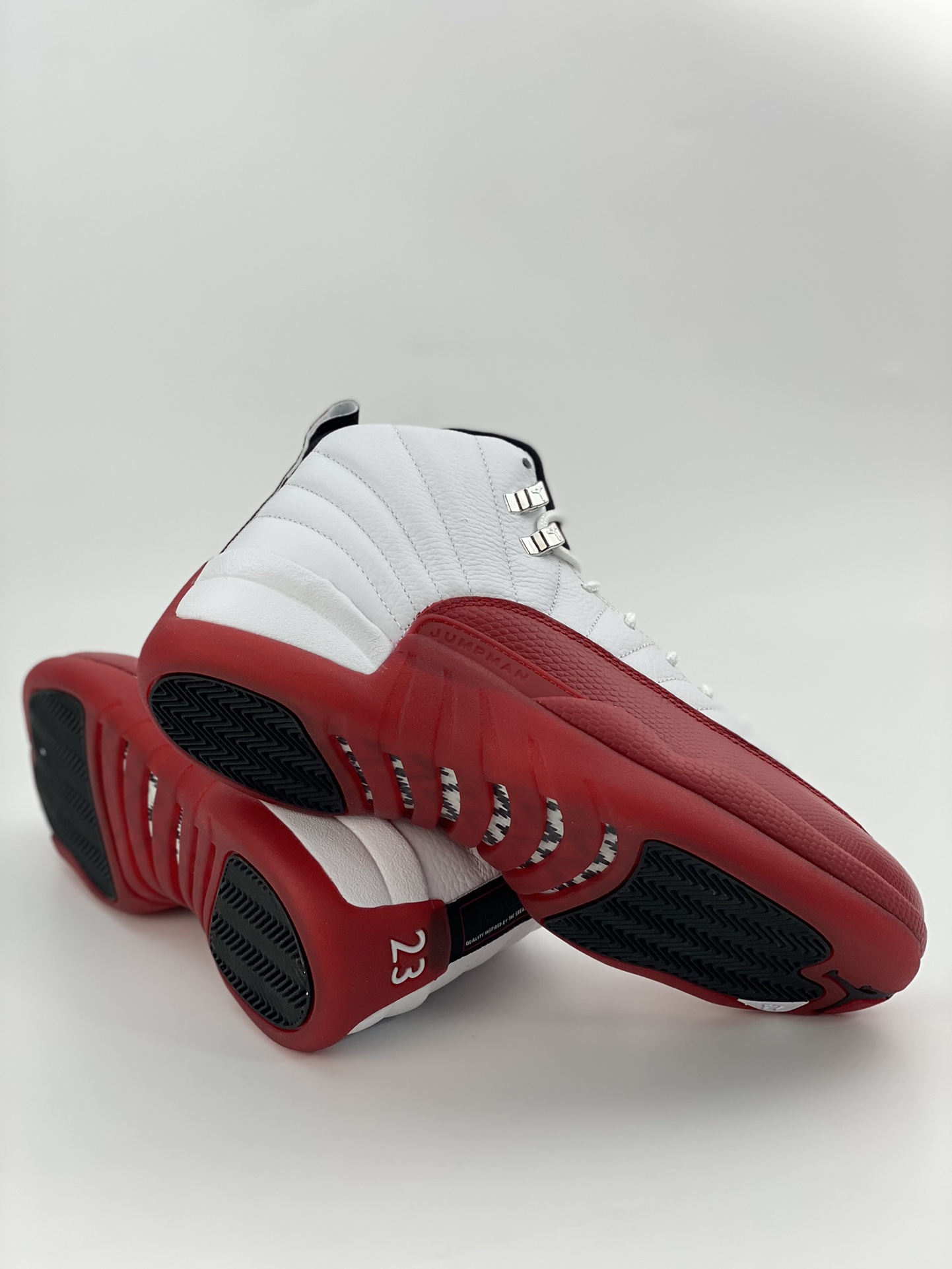 Jordan AJ12 ”Cherry” white and red cherry Air Jordan 12 AJ12 Joe 12 men's cultural basketball shoes CT8013-116 produced by pure original factory