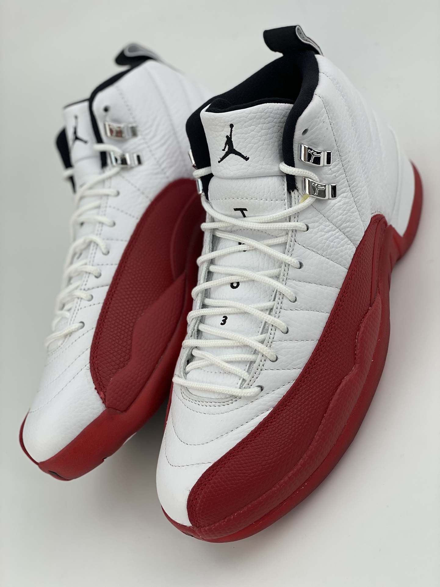 Jordan AJ12 ”Cherry” white and red cherry Air Jordan 12 AJ12 Joe 12 men's cultural basketball shoes CT8013-116 produced by pure original factory