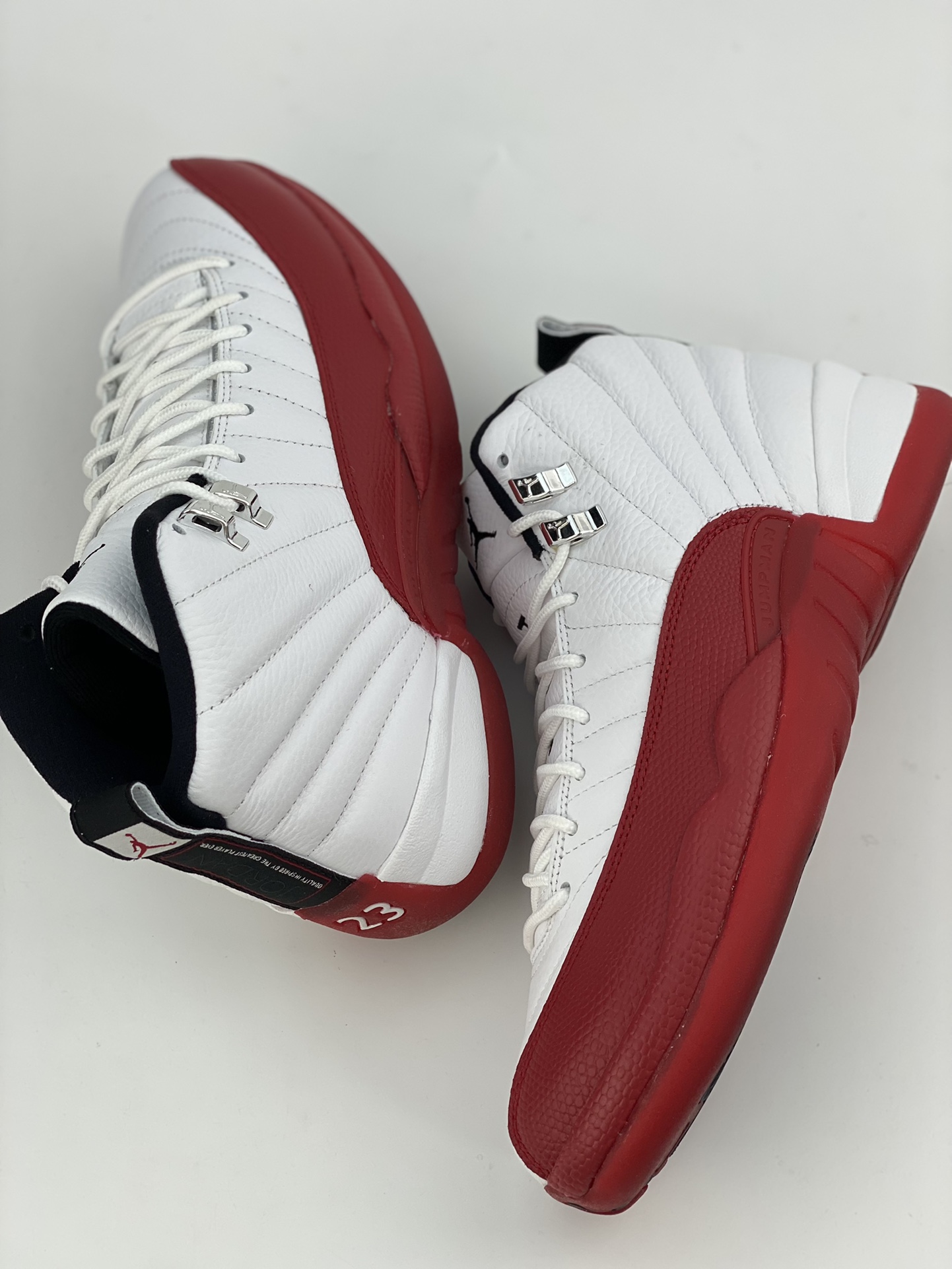 Jordan AJ12 ”Cherry” white and red cherry Air Jordan 12 AJ12 Joe 12 men's cultural basketball shoes CT8013-116 produced by pure original factory