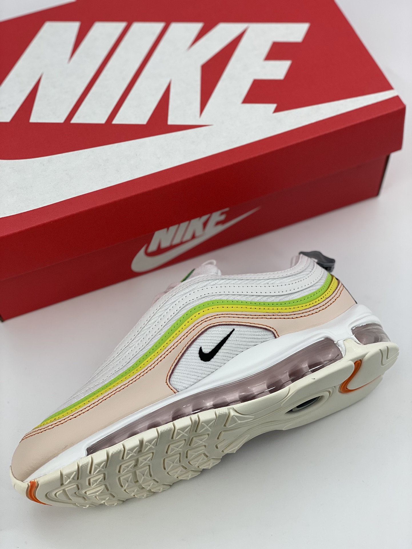 230 渠道订单NK Air Max 97 白黄绿 FD0870-100