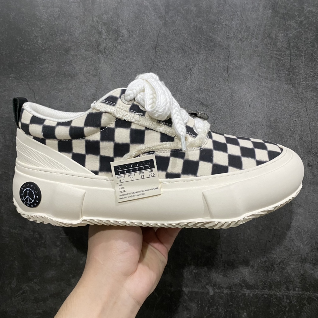 [Wandan Pure Original] Wu Jianhao x Vessel checkerboard beggar shoes 2023 most popular item